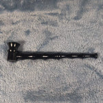 Small Long Black Bamboo Smoking Pipe Tobacco Herb Portable Metal Travel Size
