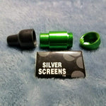 NEW Small Green Bullet Smoking Pipe Tobacco Herb Portable Metal Pocket Size