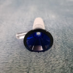 14mm Male Sapphire Blue Glass Bowl Replacement Tobacco Herb Water Pipe Piece