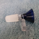 14mm Male Sapphire Blue Glass Bowl Replacement Tobacco Herb Water Pipe Piece