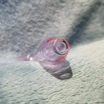 Small Rosey Pink Smoking Pipe Tobacco Herb Portable Glass Spoon Pocket Size