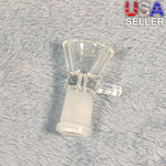 14mm Female Crystal Clear Glass Bowl Replacement Tobacco Herb Water Pipe Piece