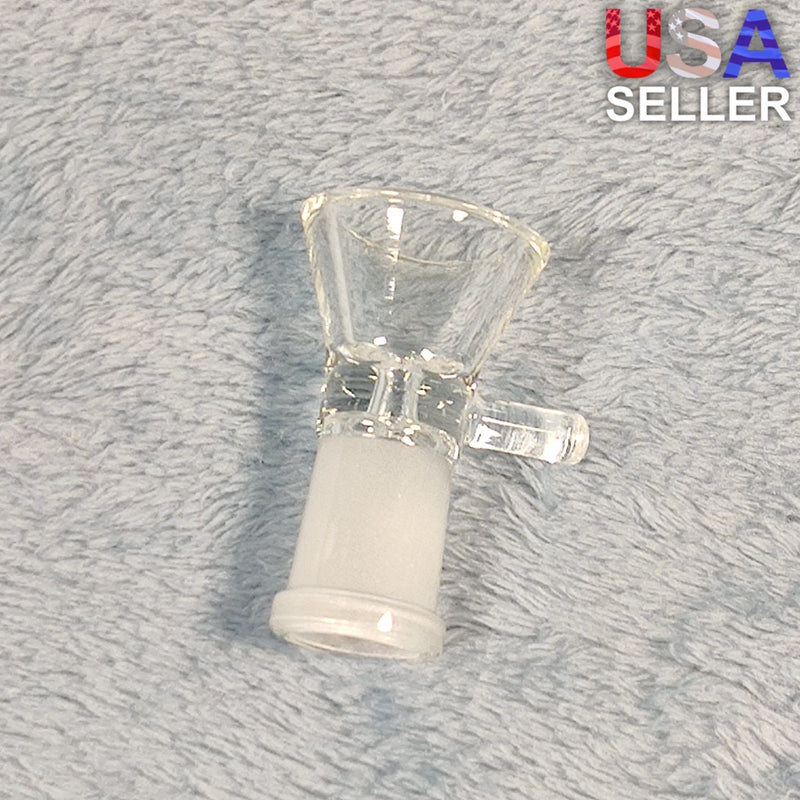 14mm Female Crystal Clear Glass Bowl Replacement Tobacco Herb Water Pipe Piece
