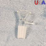 18mm Male Crystal Clear Glass Bowl Replacement Tobacco Herb Water Pipe Piece