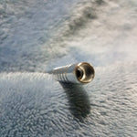 Small Silver One Hitter Bat Smoking Pipe Tobacco Herb Portable Metal Pocket Size