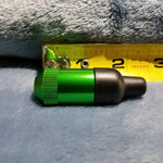 NEW Small Green Bullet Smoking Pipe Tobacco Herb Portable Metal Pocket Size