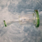 Small Premium Emerald Green Water Pipe Tobacco Smoking Herb Glass Travel Size