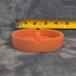 Unique Orange Silicone Ash Tray Smoking Tobacco Herb Round Ashtray Bowl Tap