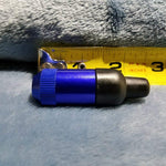 NEW Small Blue Bullet Smoking Pipe Tobacco Herb Portable Metal Pocket Size