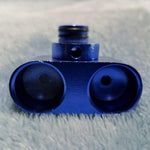 NEW Small Blue Foldable Smoking Pipe Tobacco Herb Portable Metal Pocket Size