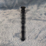 Small Long Black Bamboo Smoking Pipe Tobacco Herb Portable Metal Travel Size