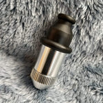 Small Flared Silver Bullet Smoking Pipe Tobacco Herb Portable Metal Travel Size