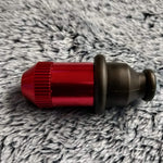 Small Flared Red Bullet Smoking Pipe Tobacco Herb Portable Metal Travel Size