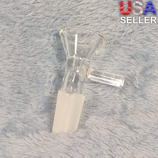 14mm Male Clear Glass Bowl Replacement Tobacco Water Pipe Piece