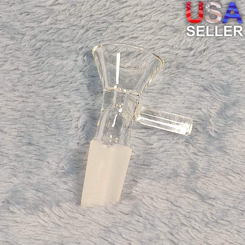 14mm Male Clear Glass Bowl Replacement Tobacco Water Pipe Piece