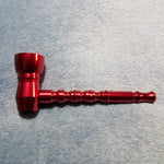 NEW Small Red Bamboo Smoking Pipe Tobacco Herb Portable Metal Pocket Size