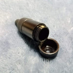 NEW Small Black Bullet Smoking Pipe Tobacco Herb Portable Metal Pocket Size