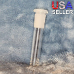 4in 4 Inch Downstem Clear Glass Tube For 14mm Male Bowl Tobacco Water Pipe