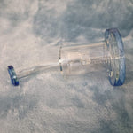 Small Premium Ice Blue Water Pipe Tobacco Smoking Herb Glass Travel Size