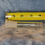 4in 4 Inch Downstem Clear Glass Tube For 14mm Male Bowl Tobacco Water Pipe