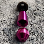 Small Flared Purple Bullet Smoking Pipe Tobacco Herb Portable Metal Travel Size