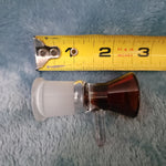 18mm Female Amber Red Glass Bowl Replacement Tobacco Herb Water Pipe Piece