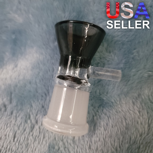 18mm Female Smokey Black Glass Bowl Replacement Tobacco Herb Water Pipe Piece
