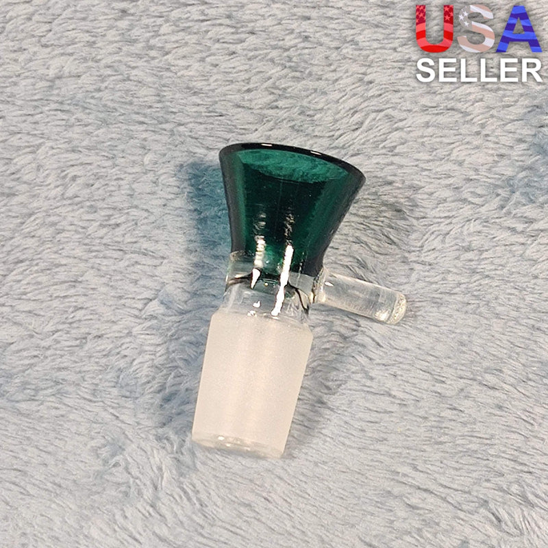 18mm Male Misty Green Glass Bowl Replacement Tobacco Herb Water Pipe Piece