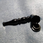 NEW Small Black Stylish Smoking Pipe Tobacco Herb Portable Metal Pocket Size