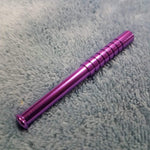 Small Purple One Hitter Bat Smoking Pipe Tobacco Herb Portable Metal Pocket Size