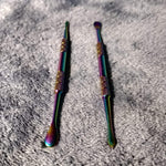 2 Rainbow Stainless Steel Scraper Poker Bowl Cleaner Tool Smoking Tobacco Herb