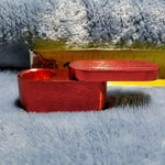 NEW Small Red Foldable Smoking Pipe Tobacco Herb Portable Metal Pocket Size