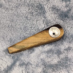 NEW Small Charred Wood Smoking Pipe Tobacco Herb Portable Wooden Travel Size