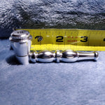 NEW Small Silver Stylish Smoking Pipe Tobacco Herb Portable Metal Pocket Size