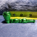 NEW Small Green Stylish Smoking Pipe Tobacco Herb Portable Metal Pocket Size