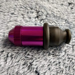 Small Flared Purple Bullet Smoking Pipe Tobacco Herb Portable Metal Travel Size