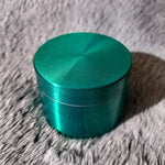 50mm Small Green 4 Piece Tobacco Herb Grinder Portable Metal Travel Size