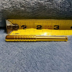 Small Gold One Hitter Bat Smoking Pipe Tobacco Herb Portable Metal Pocket Size