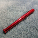 Small Red One Hitter Bat Smoking Pipe Tobacco Herb Portable Metal Pocket Size