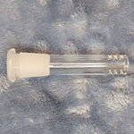 3.5in 3 1/2 Inch Downstem Clear Glass Tube For 14mm Male Bowl Tobacco Water Pipe