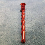 Small Long Red Bamboo Smoking Pipe Tobacco Herb Portable Metal Travel Size