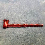 Small Long Red Bamboo Smoking Pipe Tobacco Herb Portable Metal Travel Size