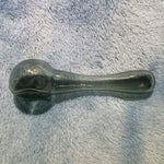 Small Smokey Black Smoking Pipe Tobacco Herb Portable Glass Spoon Pocket Size