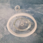 Small Premium Pearly White Water Pipe Tobacco Smoking Herb Glass Travel Size