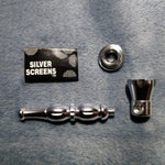NEW Small Silver Stylish Smoking Pipe Tobacco Herb Portable Metal Pocket Size