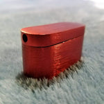 NEW Small Red Foldable Smoking Pipe Tobacco Herb Portable Metal Pocket Size