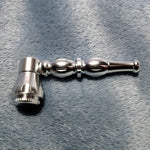 NEW Small Silver Stylish Smoking Pipe Tobacco Herb Portable Metal Pocket Size