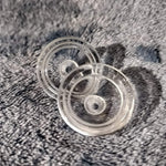 2 27mm Glass Bowl Replacement Silicone Pipe Smoking Tobacco Herb Single Hole