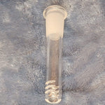 4in 4 Inch Downstem Clear Glass Tube For 14mm Male Bowl Tobacco Water Pipe