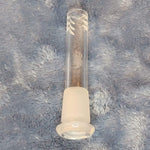 3.5in 3 1/2 Inch Downstem Clear Glass Tube For 14mm Male Bowl Tobacco Water Pipe